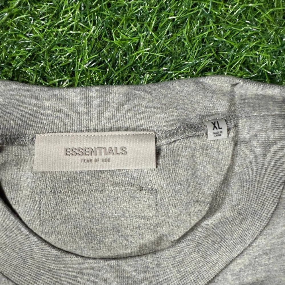 Fear Of God Essentials Dark Oatmeal SS22 T-Shirt - Picture 9 of 13
